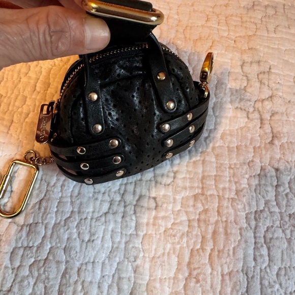 Jimmy Choo Black Mini Bag with Gold Accents - Picture 15 of 17